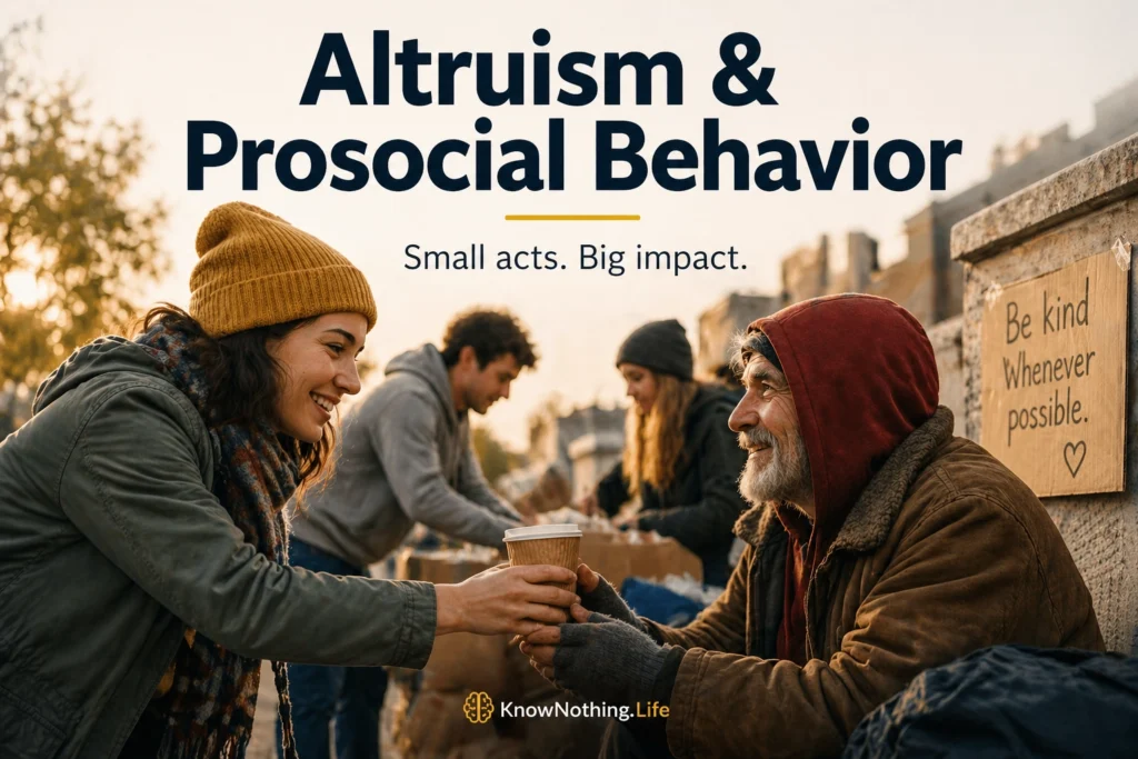 Altruism & Prosocial Behavior