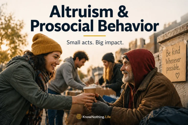 Altruism & Prosocial Behavior