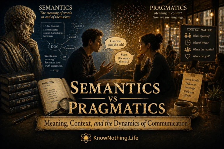 Semantics vs Pragmatics