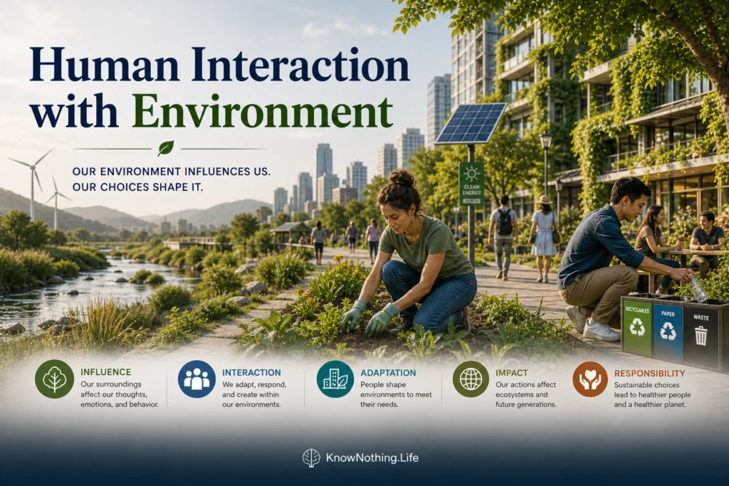 Human Interaction with Environment