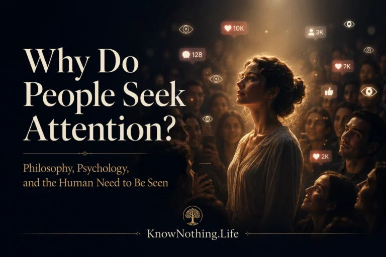 Why do people seek attention?