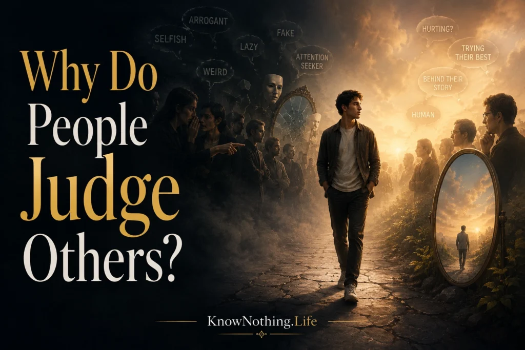 Why do people judge others?