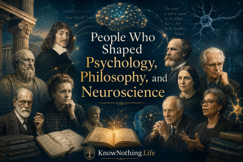 People Who Shaped Psychology, Philosophy, and Neuroscience