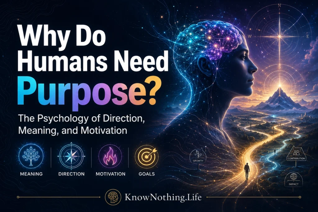 Why do humans need purpose?