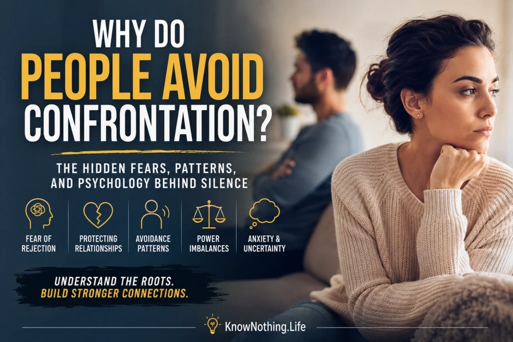 Why do people avoid confrontation?