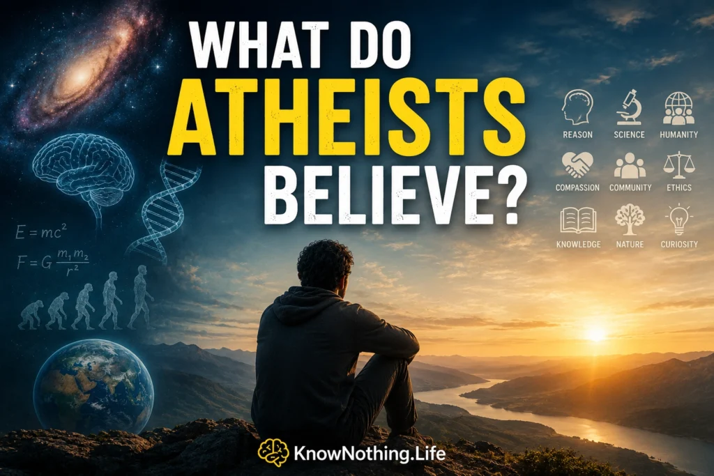 What do atheists believe?