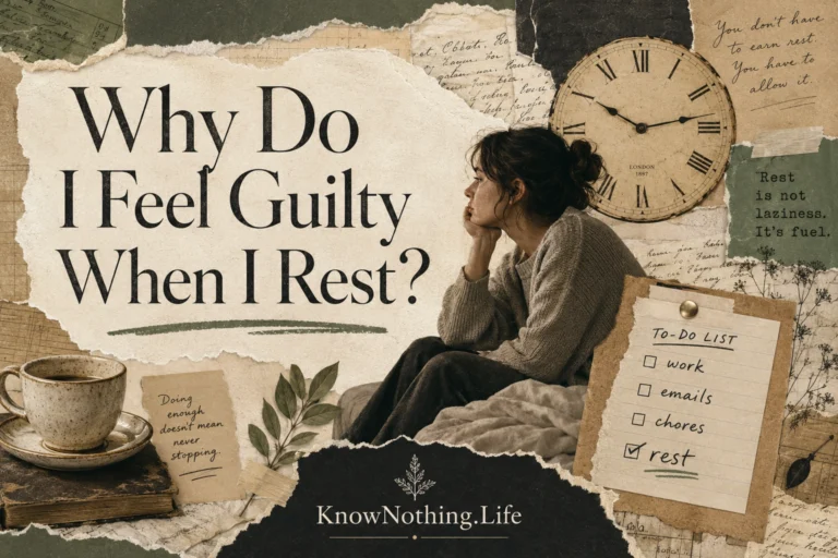 Why Do I Feel Guilty When I Rest?