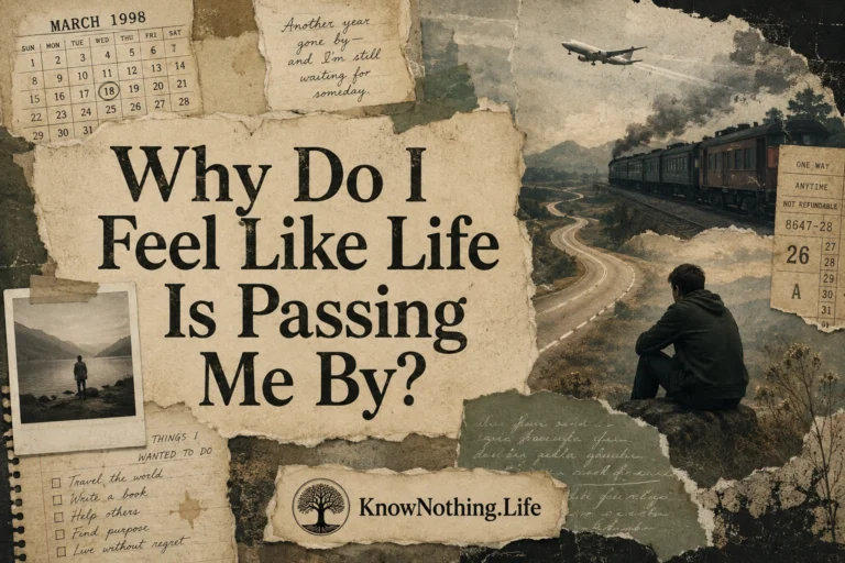 Why Do I Feel Like Life Is Passing Me By?