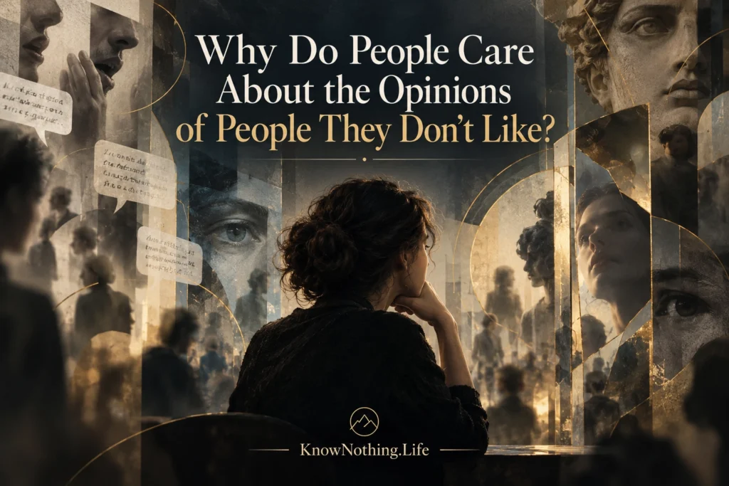 Why Do People Care About the Opinions of People They Don't Like?